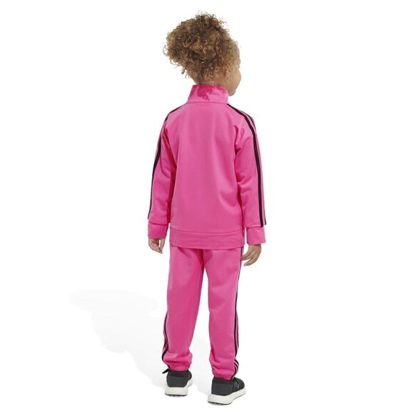 New! ADIDAS Girls 2-Piece Pink Track Suit Tricot Set Pants & Jacket Size 6X NWOT - Picture 2 of 8